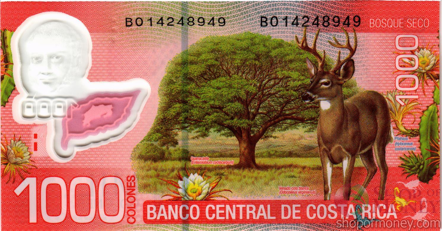 КОСТА-РИКА 1000 КОЛОН мини 2