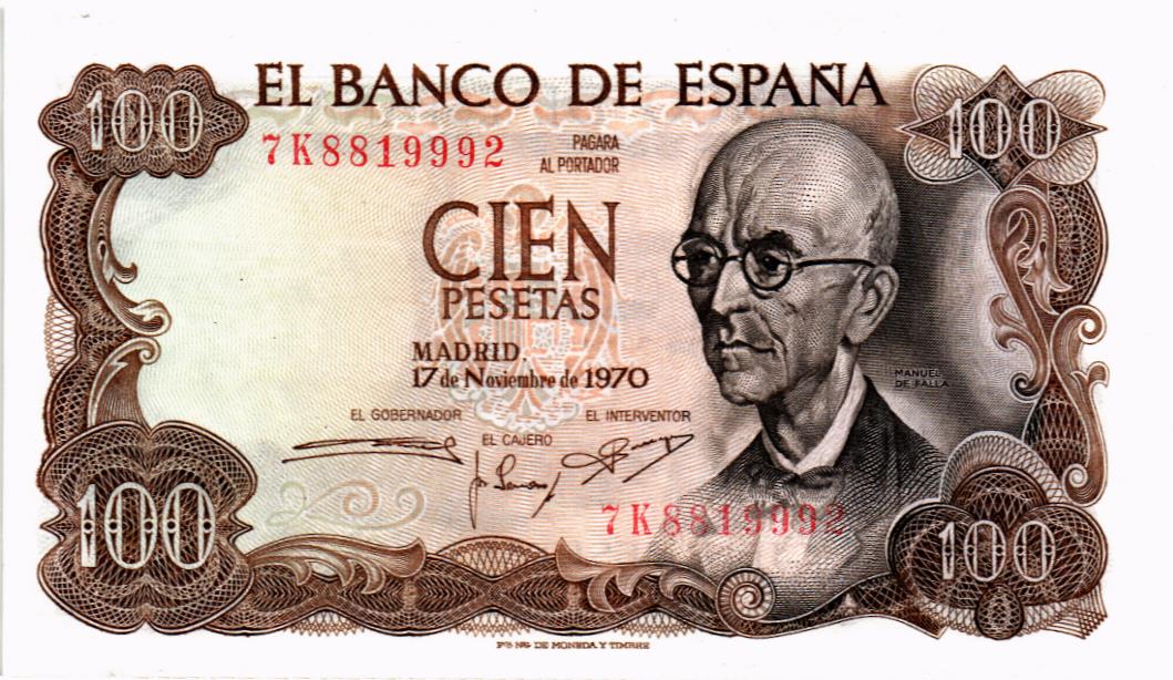 ИСПАНИЯ 100 ПЕСЕТ