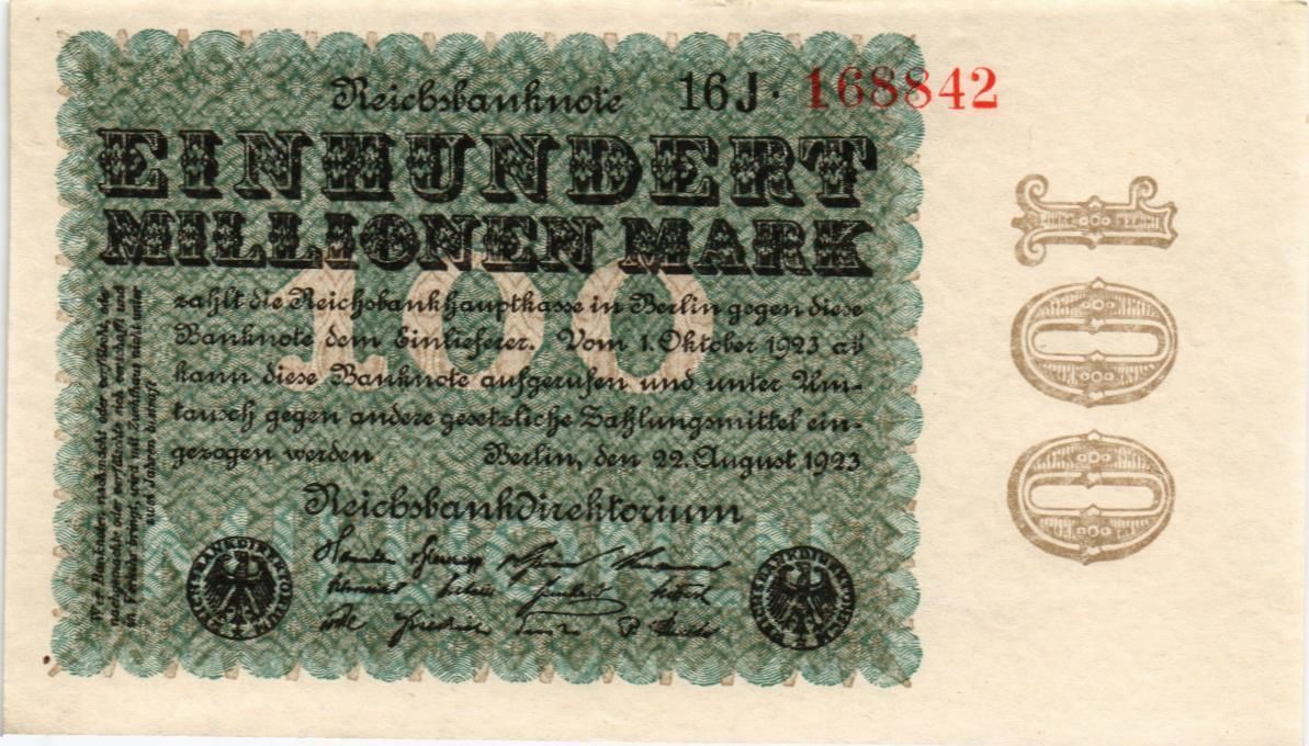 ГЕРМАНИЯ 100000000 МАРОК