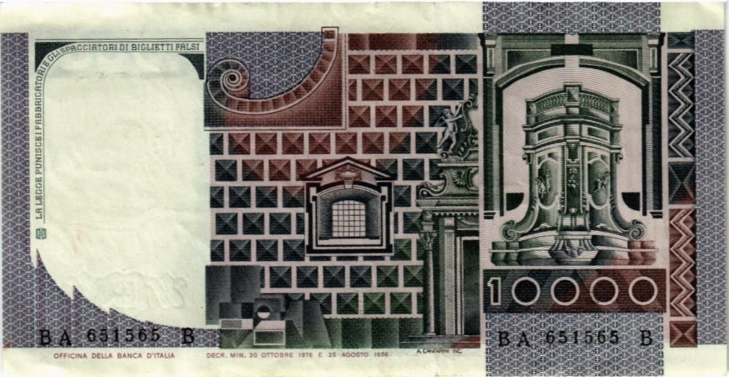 ИТАЛИЯ 10000 ЛИР мини 2