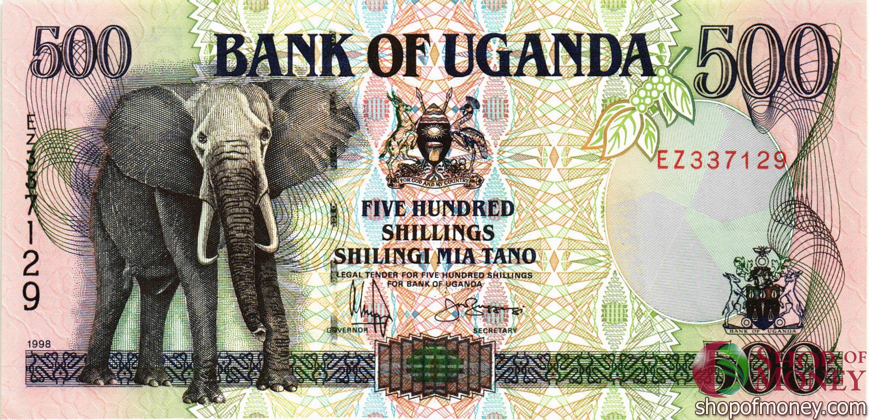 УГАНДА 500 ШИЛЛИНГОВ мини 1