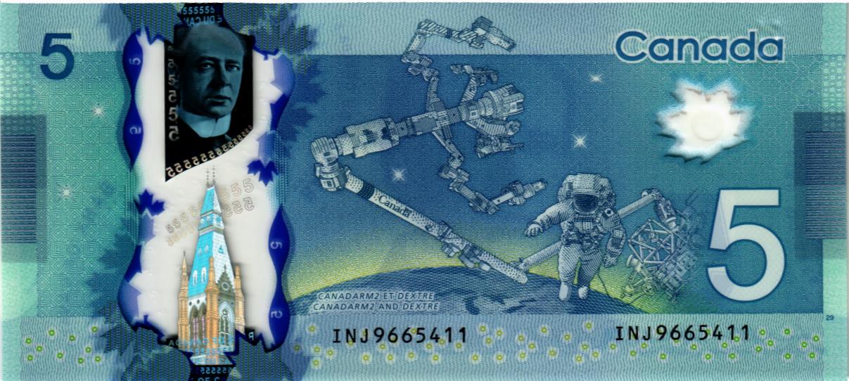 КАНАДА 5 ДОЛЛАРОВ мини 2