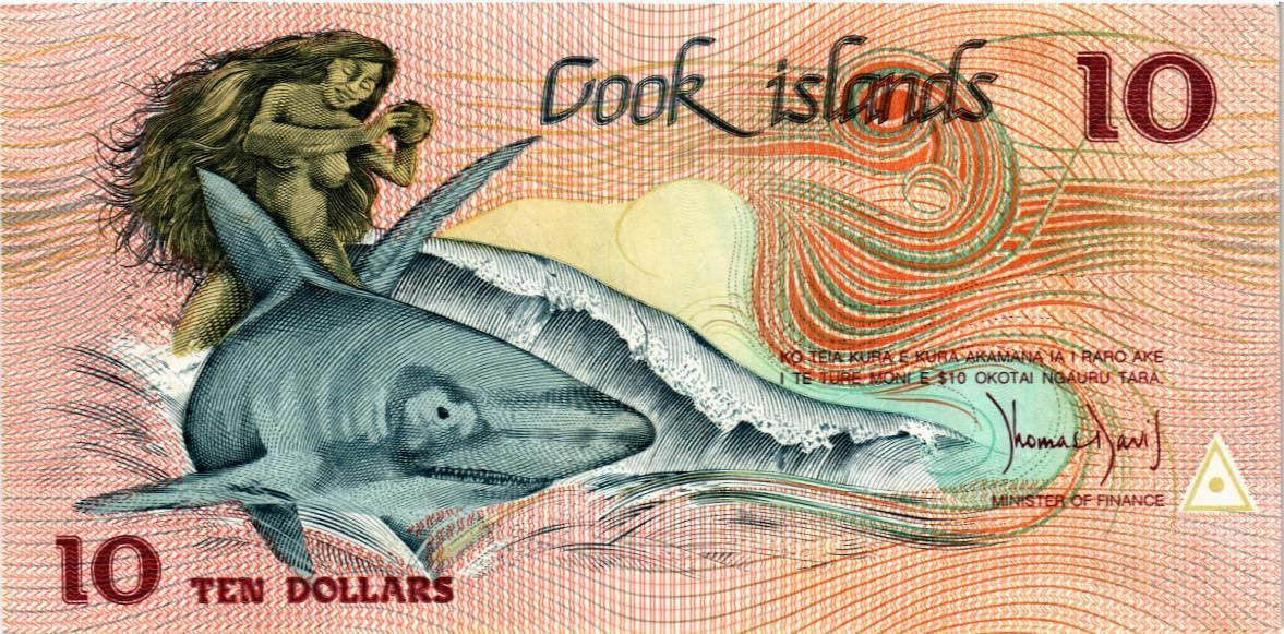 ОСТРОВА КУКА 10 ДОЛЛАРОВ мини 1