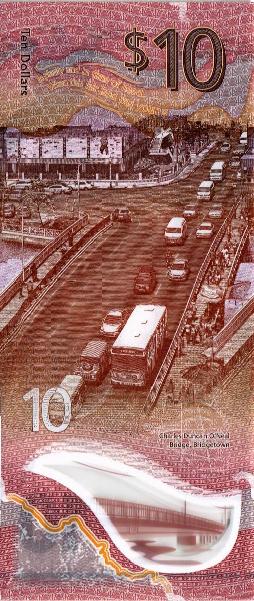 БАРБАДОС 10 ДОЛЛАРОВ мини 2
