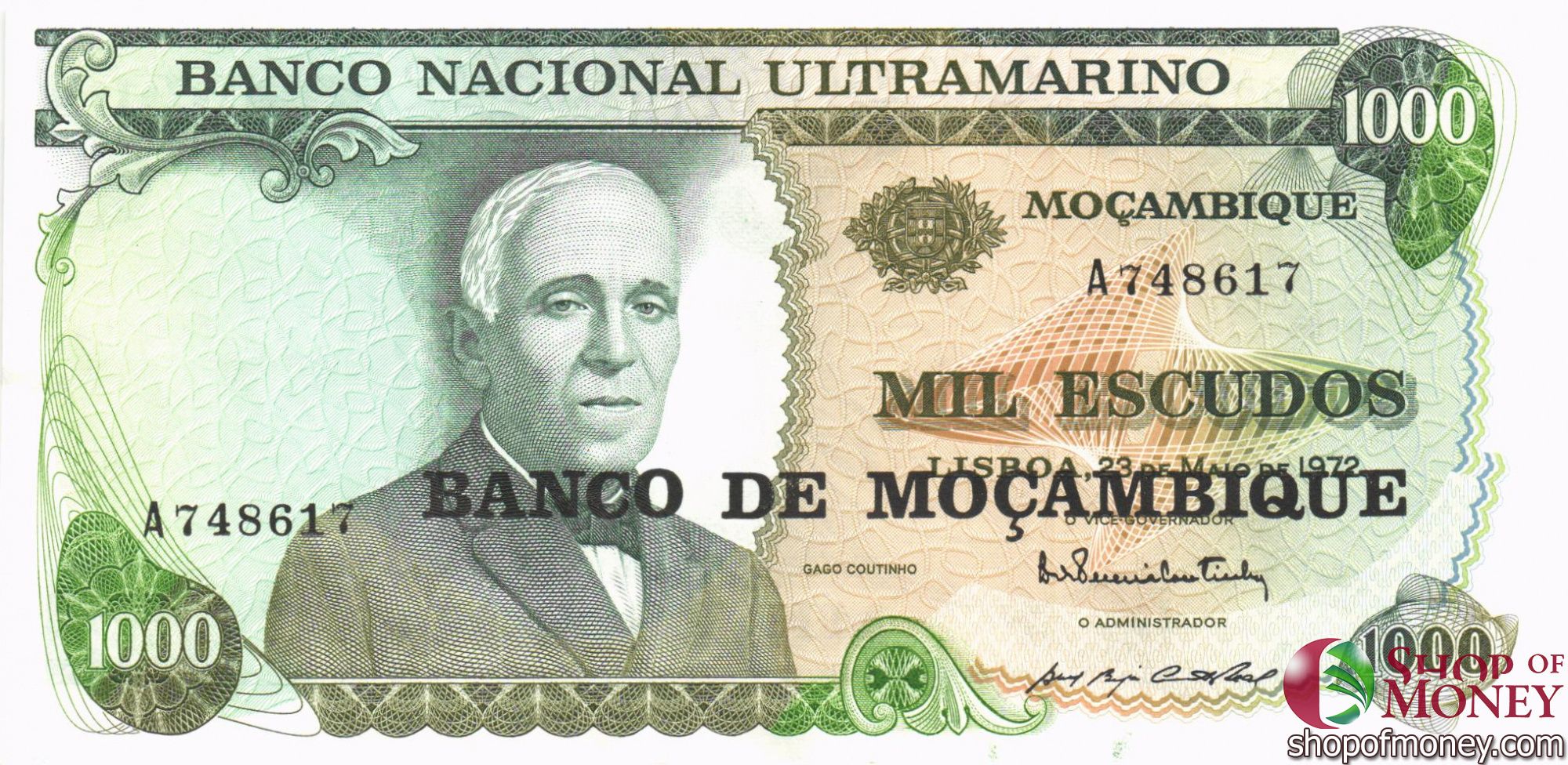 МОЗАМБИК 1000 ЭСКУДО мини 1