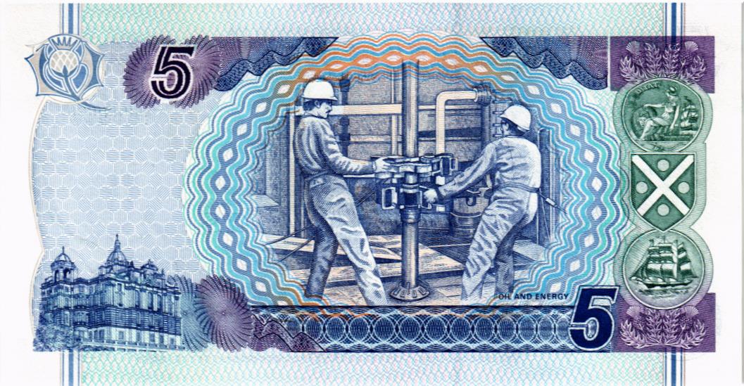 ШОТЛАНДИЯ 5 ФУНТОВ (BANK OF SCOTLAND) мини 2