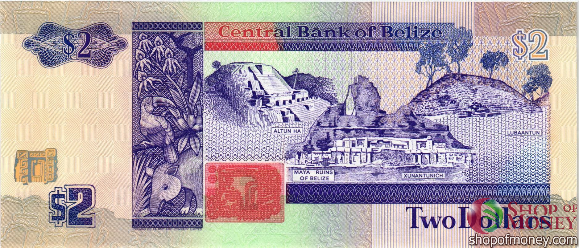 БЕЛИЗ 2 ДОЛЛАРА мини 2