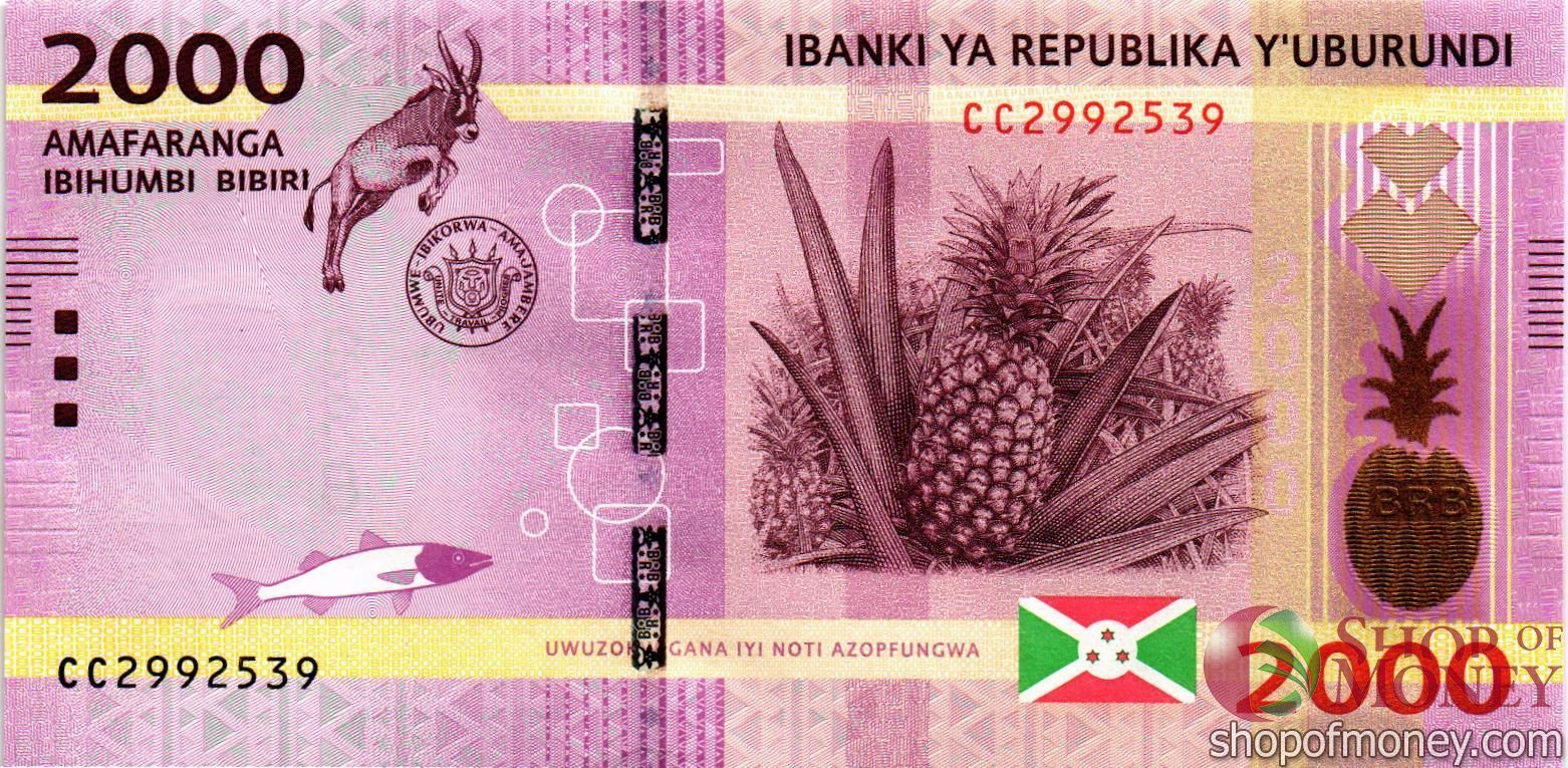 БУРУНДИ 2000 ФРАНКОВ