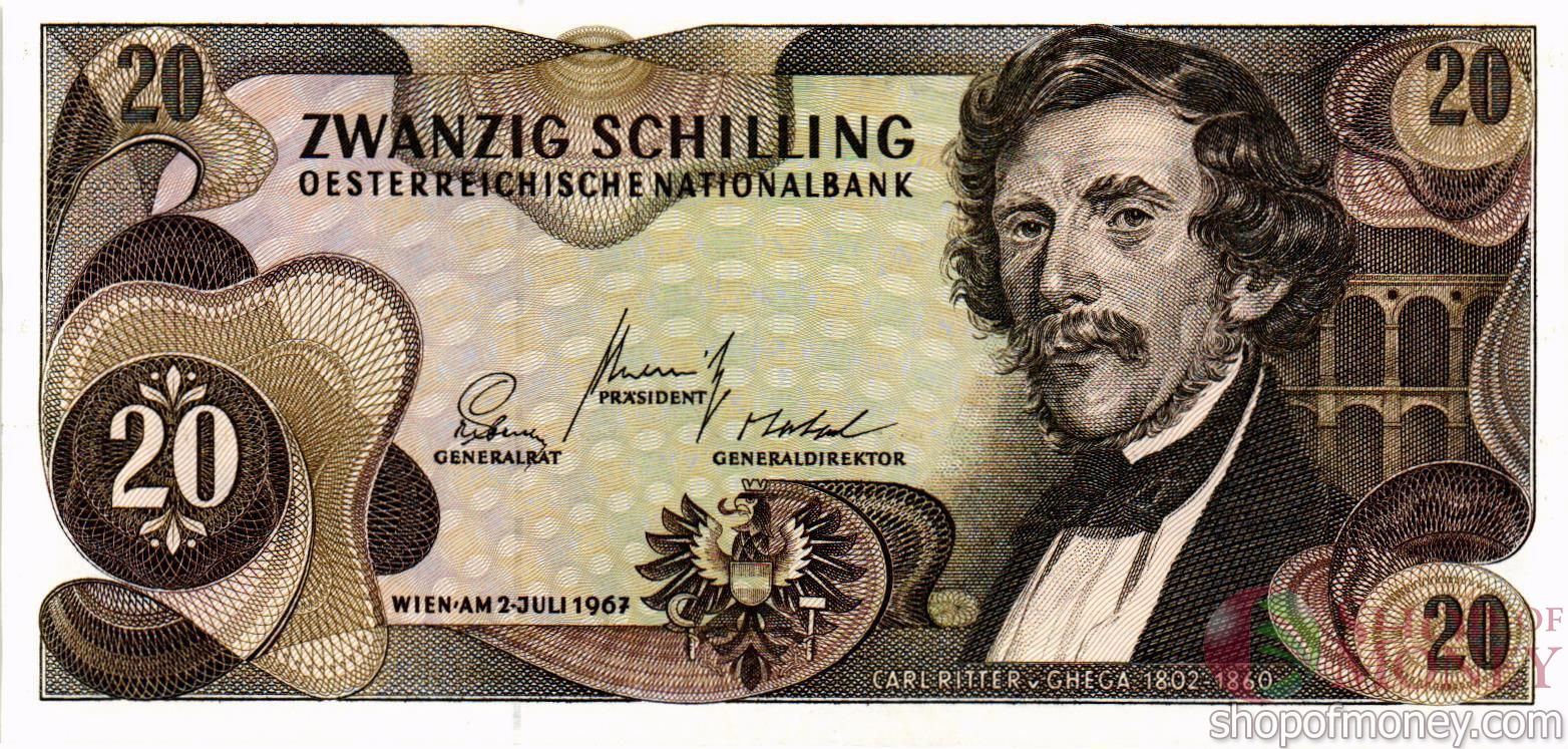 АВСТРИЯ 20 ШИЛЛИНГОВ мини 1