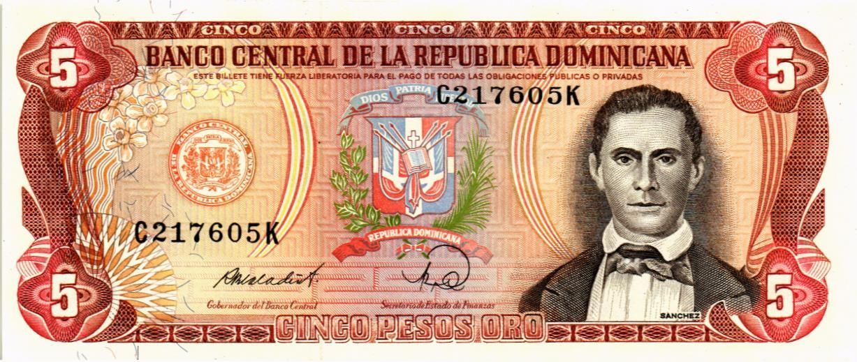 ДОМИНИКАНСКАЯ РЕСПУБЛИКА 5 ПЕСО мини 1
