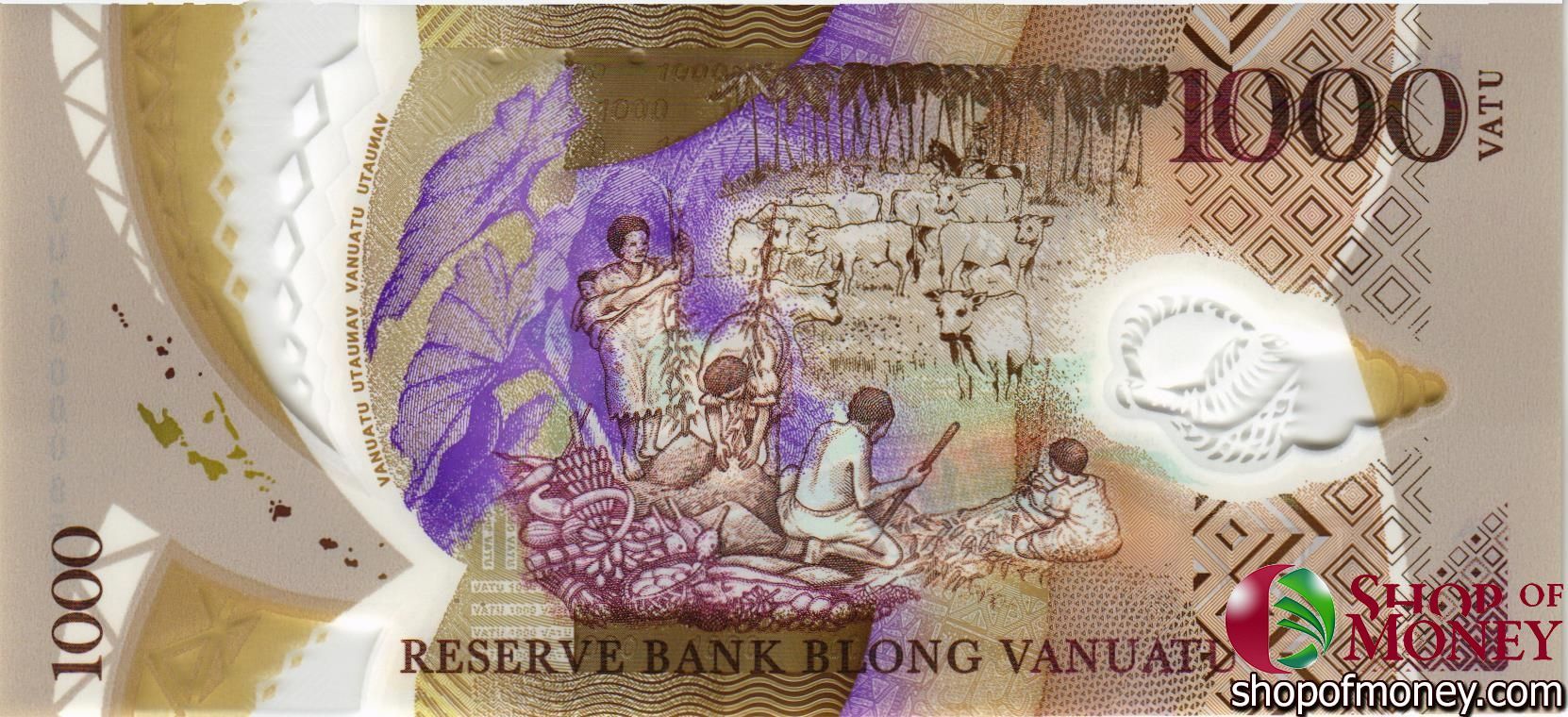 ВАНУАТУ 1000 ВАТУ (В БУКЛЕТЕ) мини 4
