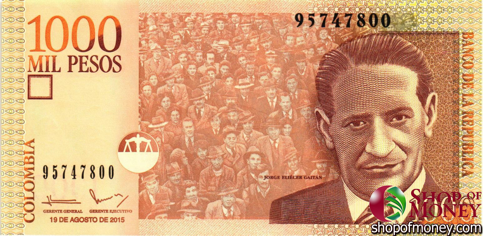 КОЛУМБИЯ 1000 ПЕСО (19.08.2015) мини 1