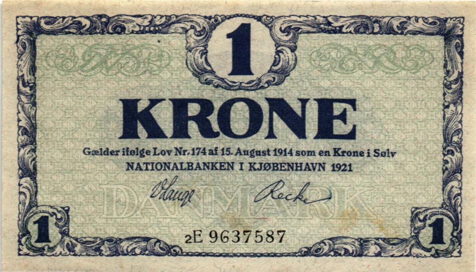 ДАНИЯ 1 КРОНА