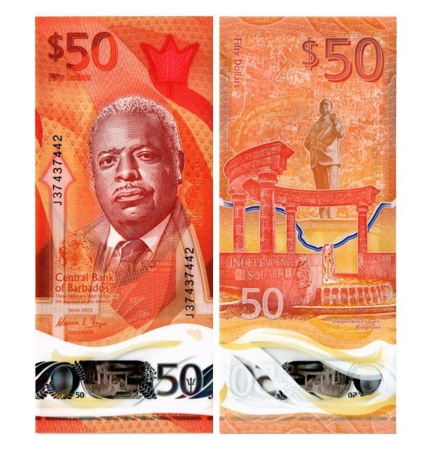БАРБАДОС 2 5 10 20 50 100 ДОЛЛАРОВ мини 7