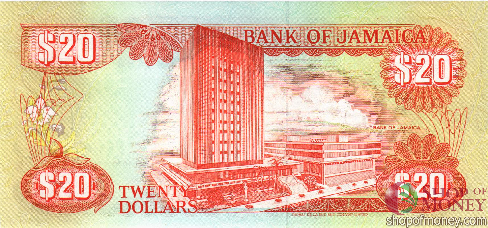 ЯМАЙКА 20 ДОЛЛАРОВ мини 2