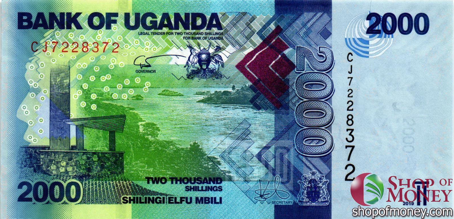 УГАНДА 2000 ШИЛЛИНГОВ мини 1