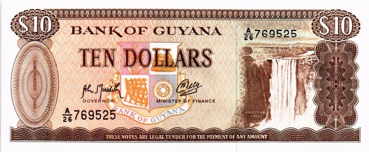 ГАЙАНА 10 ДОЛЛАРОВ мини 1