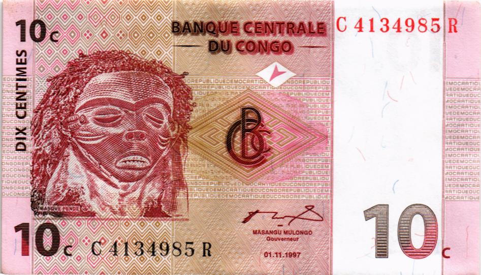 КОНГО ДР 10 САНТИМОВ