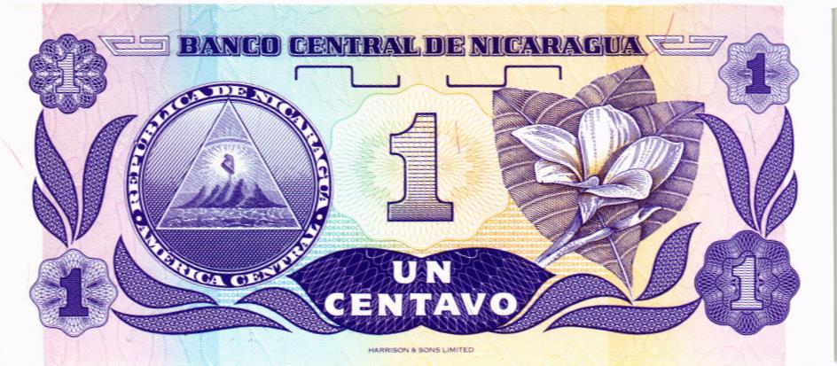 НИКАРАГУА 1 ЦЕНТАВО (-AA-) мини 2