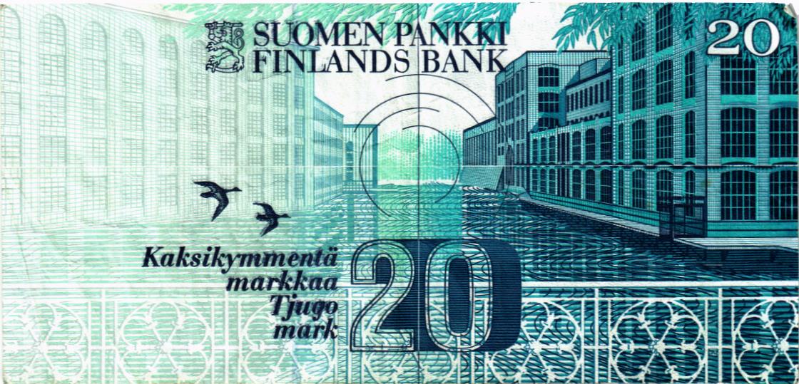 ФИНЛЯНДИЯ 20 МАРОК (Litt. A) мини 2