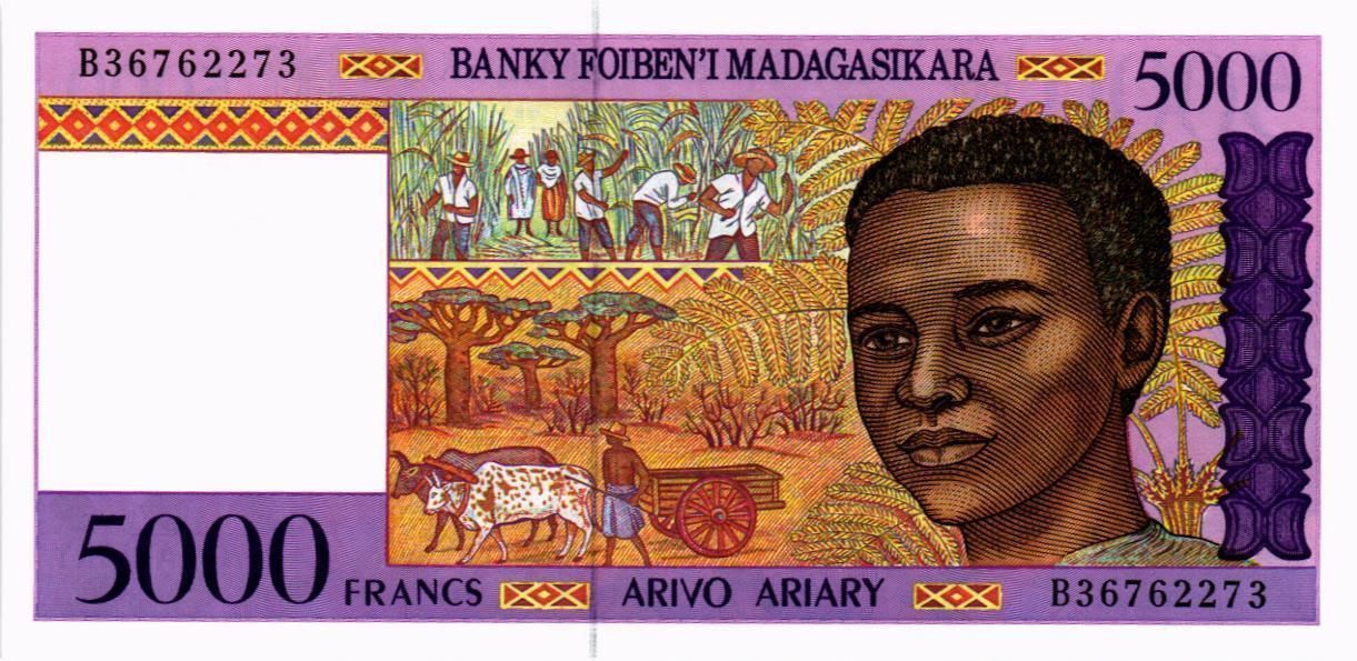 МАДАГАСКАР 5000 ФРАНКОВ