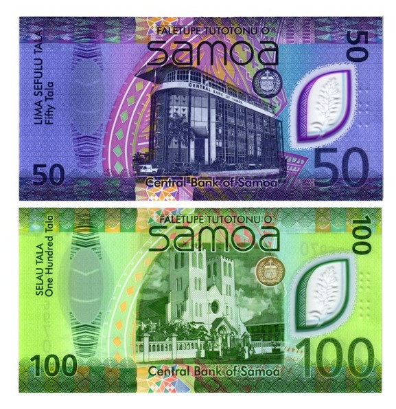САМОА НАБОР 50-100 ТАЛА (ОДИНАКОВЫЙ СЕРИЙНЫЙ НОМЕР) мини 2
