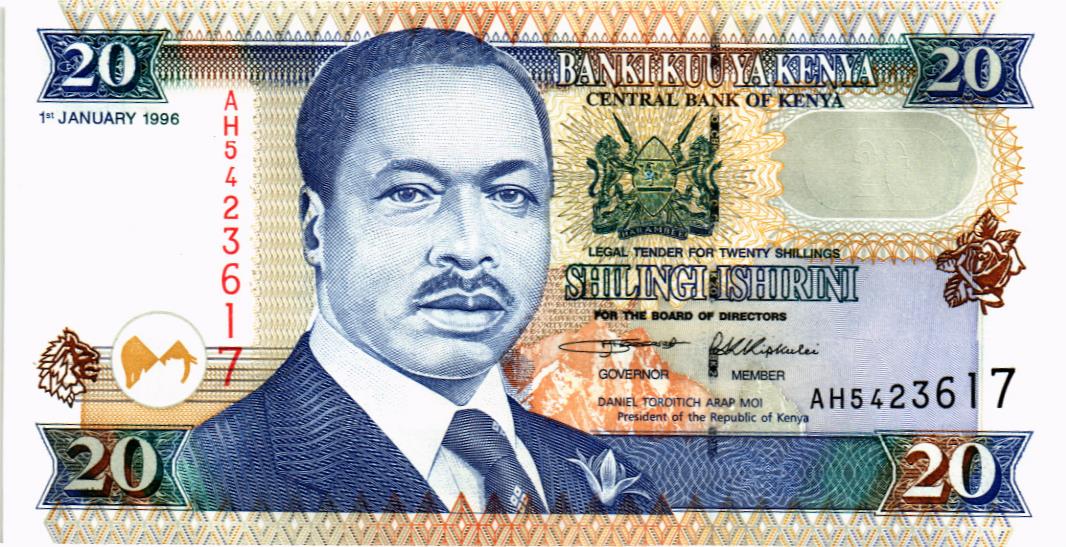 КЕНИЯ 20 ШИЛЛИНГОВ