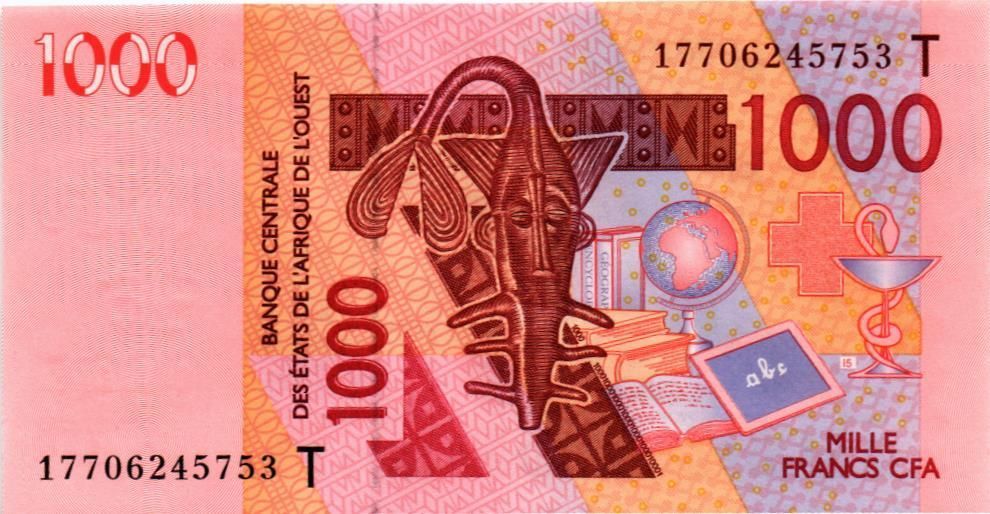 WAS - ТОГО 1000 ФРАНКОВ (T) мини 1