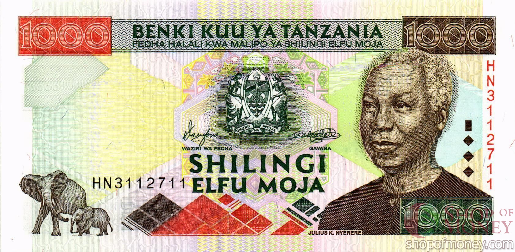 ТАНЗАНИЯ 1000 ШИЛЛИНГОВ мини 1