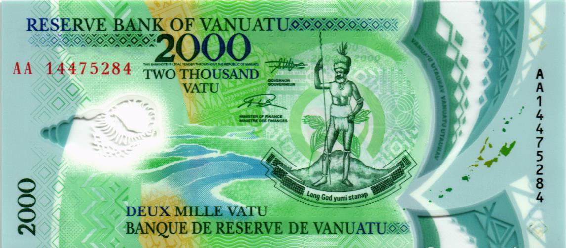 ВАНУАТУ 2000 ВАТУ (-AA- ПРЕФИКС) мини 1
