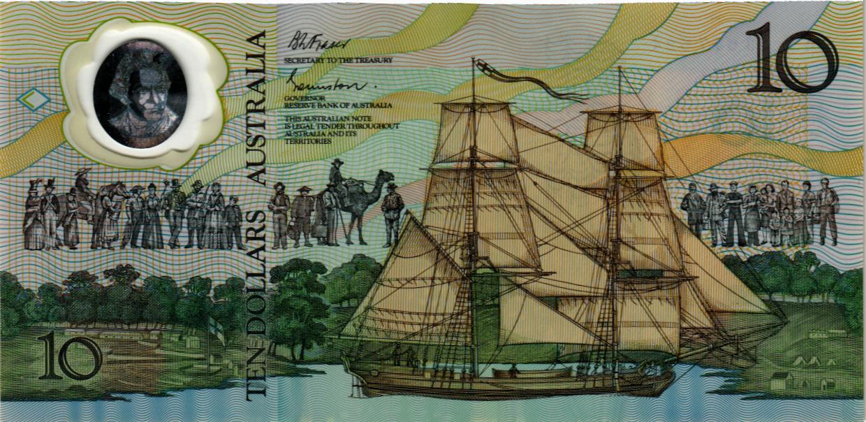 АВСТРАЛИЯ 10 ДОЛЛАРОВ мини 2