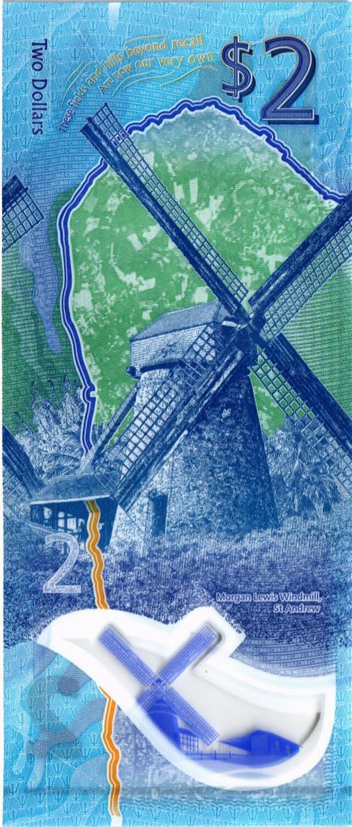 БАРБАДОС 2 ДОЛЛАРА мини 2