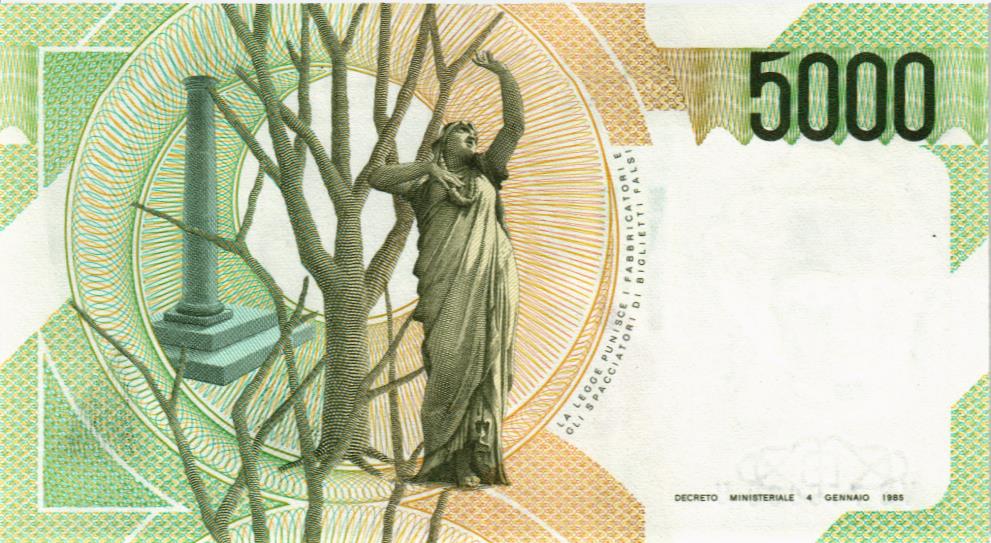 ИТАЛИЯ 5000 ЛИР мини 2