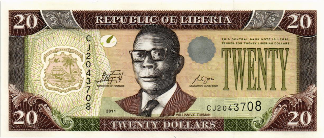 ЛИБЕРИЯ 20 ДОЛЛАРОВ мини 1