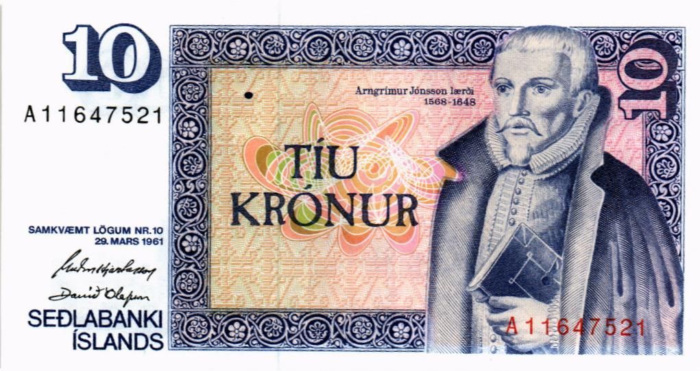 ИСЛАНДИЯ 10 КРОН мини 1