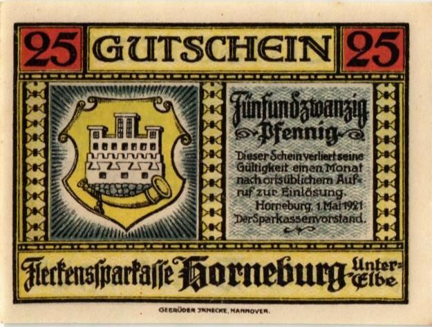 ГЕРМАНИЯ 25 ПФЕННИГОВ (НОТГЕЛЬД) мини 1