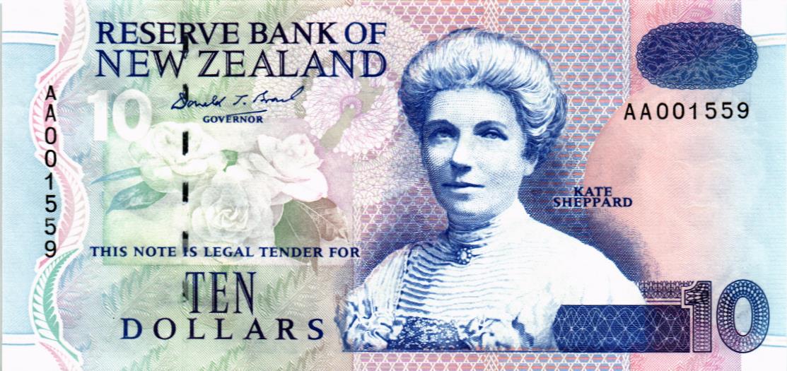 НОВАЯ ЗЕЛАНДИЯ 10 ДОЛЛАРОВ usd (-AA-) мини 1