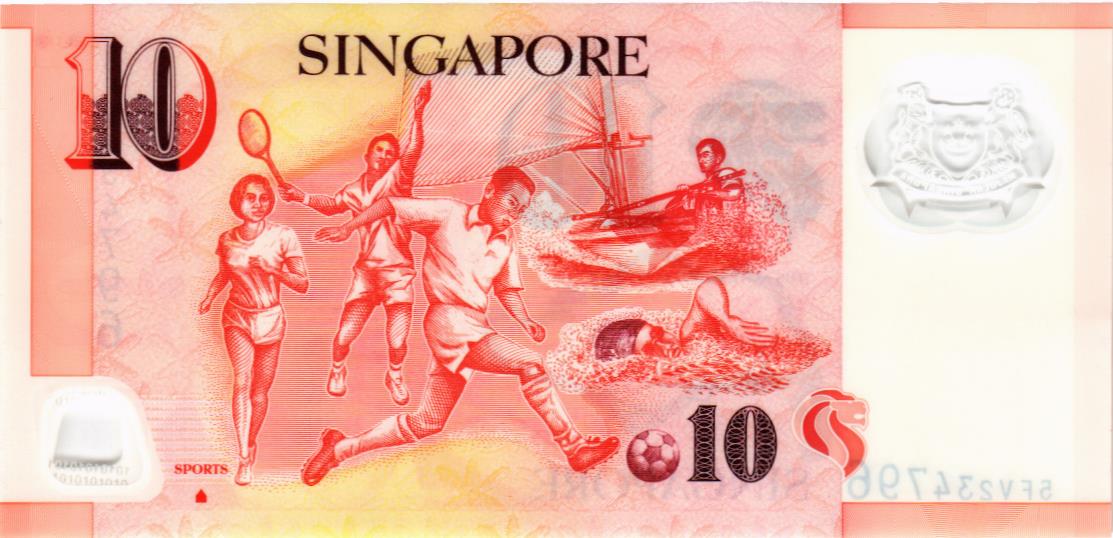 СИНГАПУР 10 ДОЛЛАРОВ мини 2