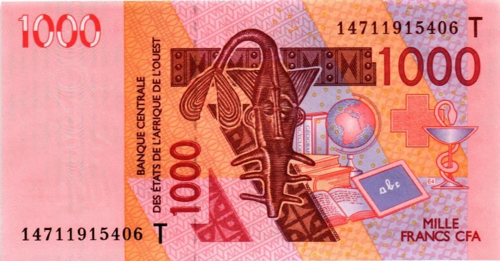 WAS - ТОГО 1000 ФРАНКОВ (T) мини 1