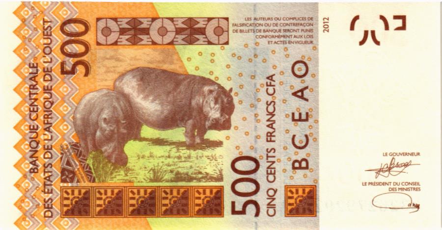 WAS - КОТ-Д'ИВУАР 500 ФРАНКОВ (A) мини 2