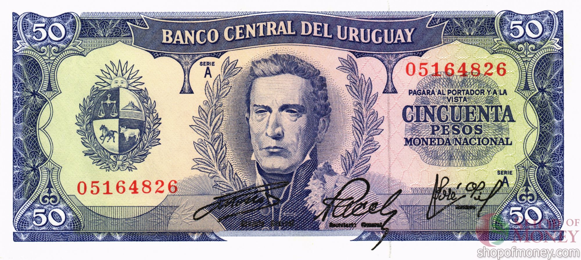 УРУГВАЙ 50 ПЕСО мини 1