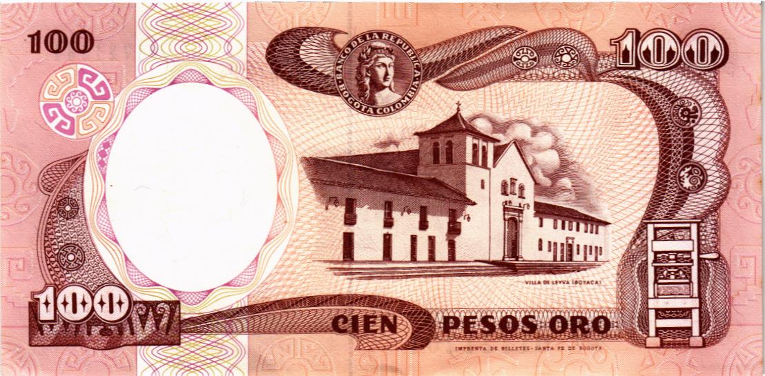 КОЛУМБИЯ 100 ПЕСО мини 2