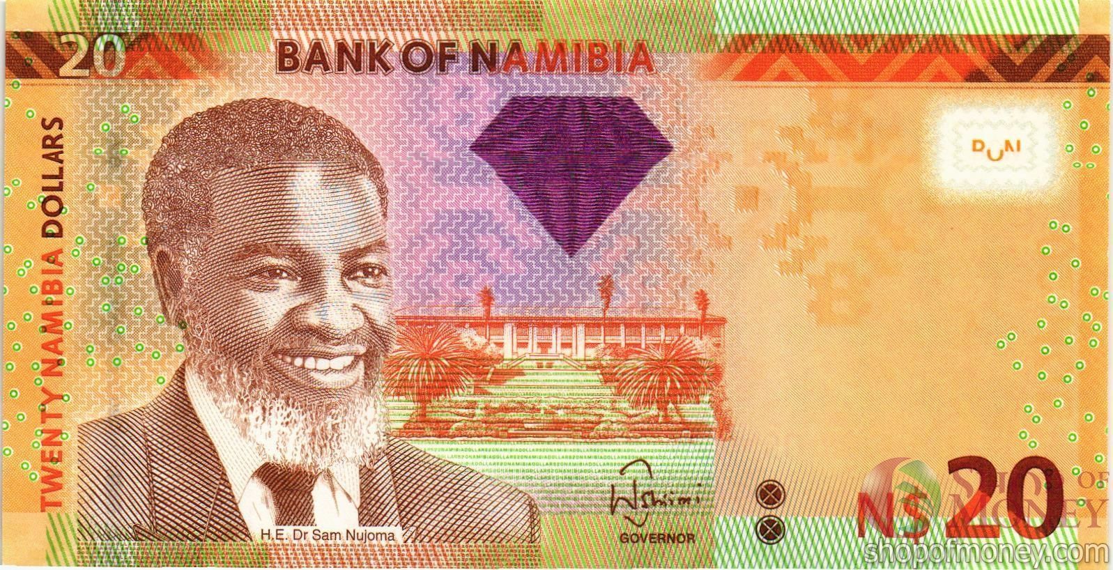 НАМИБИЯ 20 ДОЛЛАРОВ мини 1