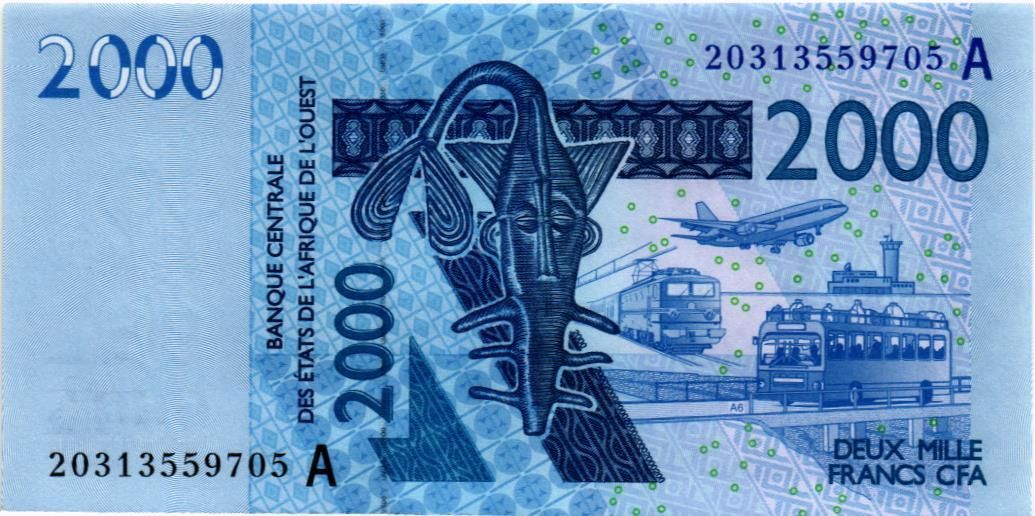 WAS - КОТ-Д'ИВУАР 2000 ФРАНКОВ (A) мини 1