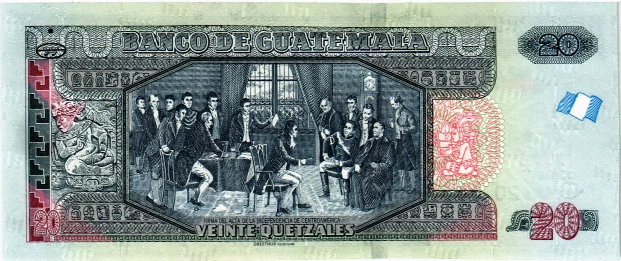 ГВАТЕМАЛА 20 КЕТСАЛЬ мини 2