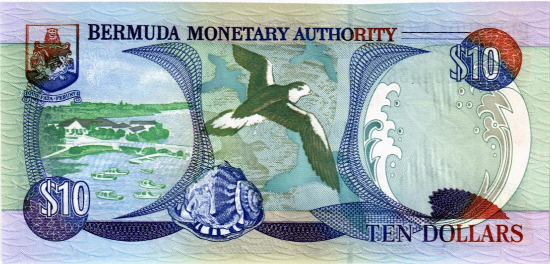 БЕРМУДСКИЕ ОСТРОВА 10 ДОЛЛАРОВ мини 2