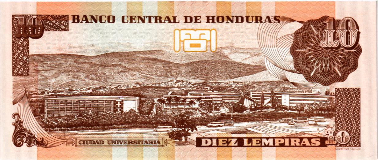ГОНДУРАС 10 ЛЕМПИР мини 2