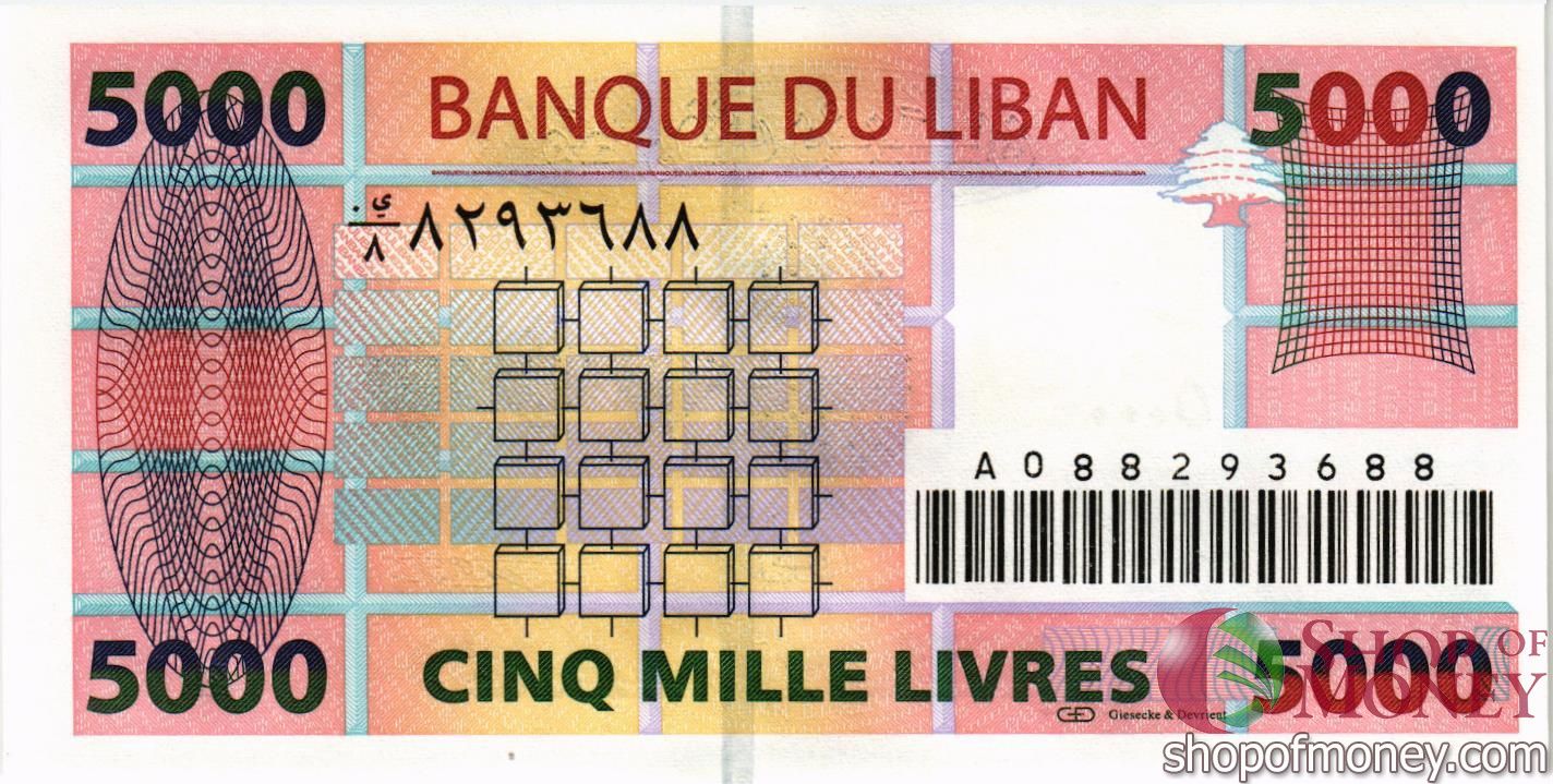 ЛИВАН 5000 ЛИВРОВ мини 2