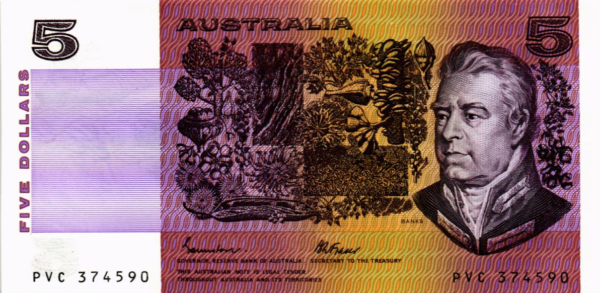 АВСТРАЛИЯ 5 ДОЛЛАРОВ