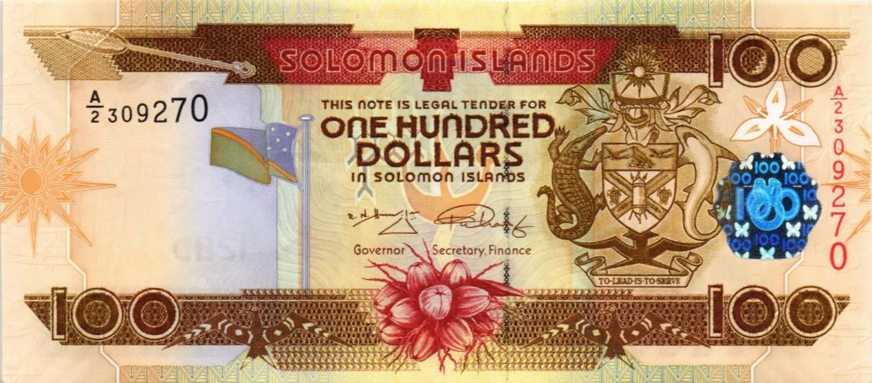 СОЛОМОНОВЫ ОСТРОВА 100 ДОЛЛАРОВ мини 1